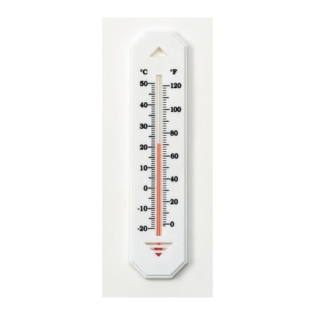 Bel-Art H-B DURAC Liquid-In-Glass Wall Thermometer, -20 to 50C 0 to 120F, Organic Liquid Fill 608020400